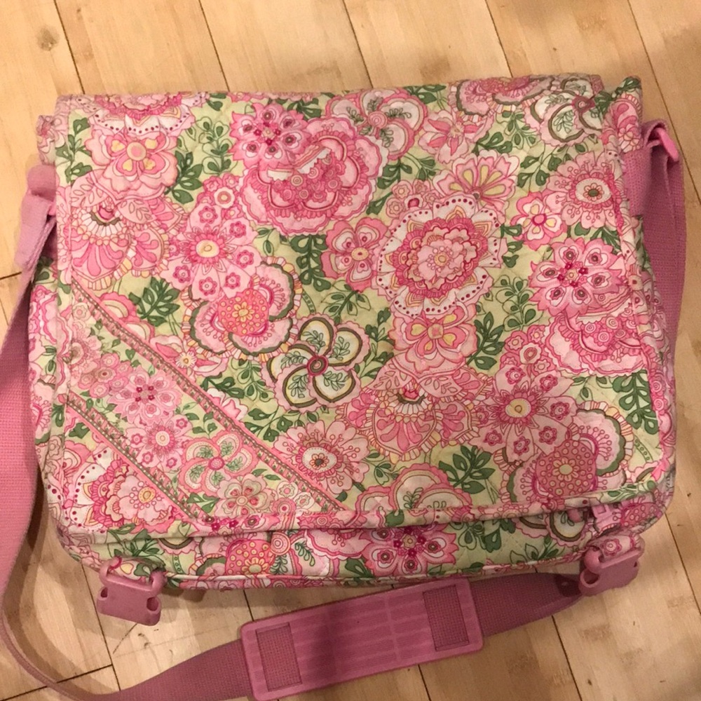 Rare Y2K Vera Bradley Pink Petal Quilted Crossbody Bag